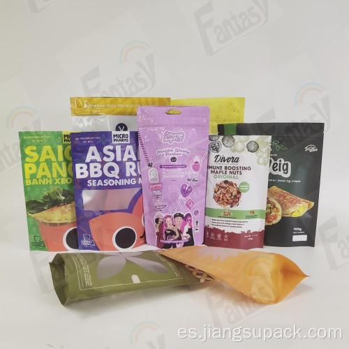 Bolsa de plástico Bocadillos de comida Bolsas de embalaje